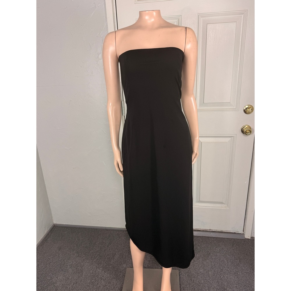 Vintage Y2K Cache Dress Party Strapless Asymmetrical Small Evening Stretch X4-1